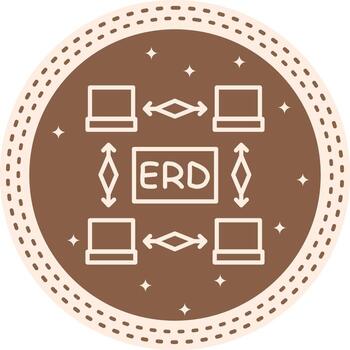 Erd Flow Core User Interface Mark vector