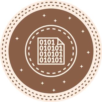 Binary Code Innovative Visual Design Asset vector