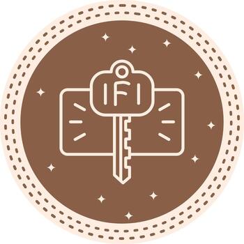 Foreign Key Concise UI Layout vector