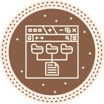 Data Modeling Strong Visual Branding Symbol vector