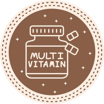 Multivitamin Abstract User Interface Shape vector
