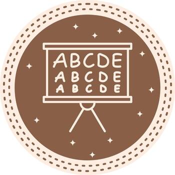 Eye Test Chart Sharp Line Art Drawing vector