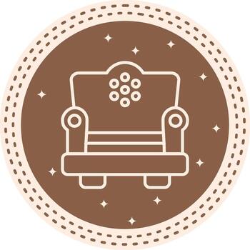 Sofa Compact UI Graphic Sketch vector