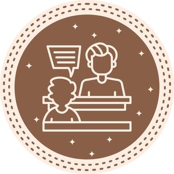 Interview Intuitive Digital Graphic Layout vector