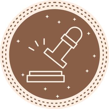 Rubber Stamp Feature Highlight Design Mark vector