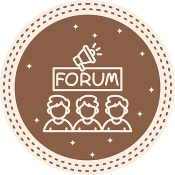 Forum Concise UI Layout vector