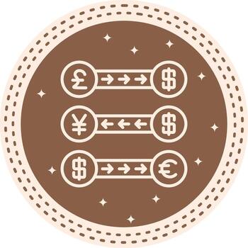 Currency Displacement Core Digital Design Feature vector