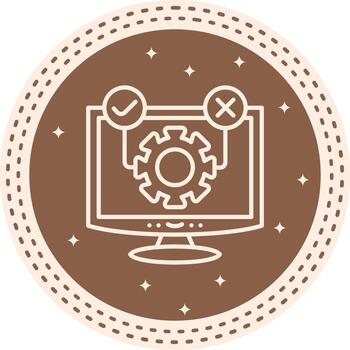 Software Testing Streamlined UX Design Symbol vector