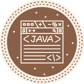 Java Elegant Branding Shape vector