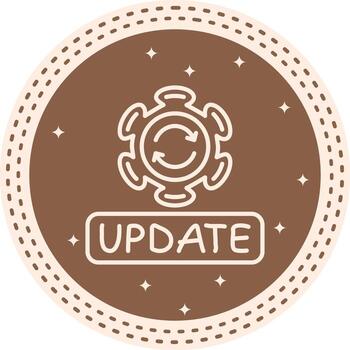 Update Unique Mobile Design Graphic vector