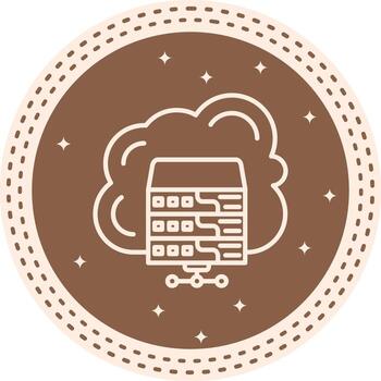 Hosting Geometric UI Graphic Layout vector