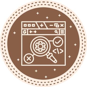 Program Testing Structured Web Design Element vector