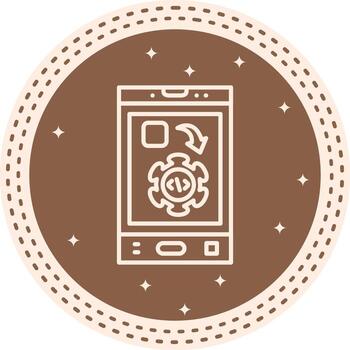 App Development Concise Graphic Art Layout vector