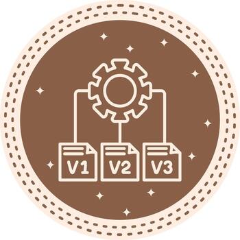 Version Control Advanced Digital Layout vector