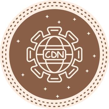 Cdn Management Minimal Web Graphic Form vector