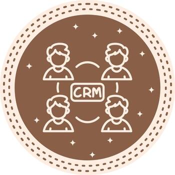crm resumen moderno gráfico objeto vector