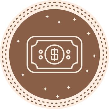 Dollar Minimal Web Graphic Form vector