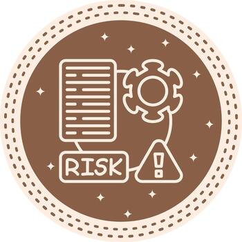 Risk Minimal Clean Graphic Object vector