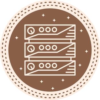 grande datos servidor imprimible creativo diseño objeto vector