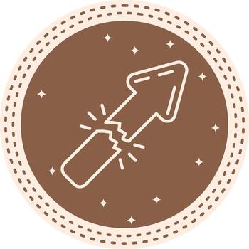 Disruption Arrow Scalable Visual Design Element vector