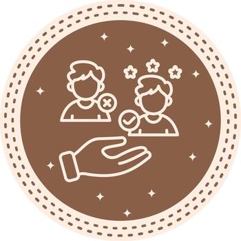 Select Employee Rating Feature Highlight Design Mark vector