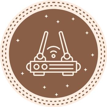 Wireless Access Point Dynamic Mobile App Graphic vector