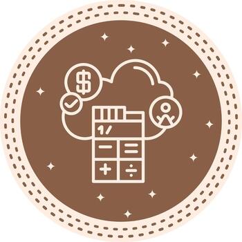 Cloud Computing Calculate Elegant Product Design Sketch vector