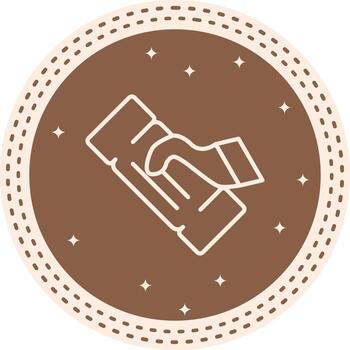 Ticket Stylish User Interface Asset vector