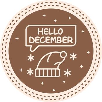December Interactive UX Graphic Object vector