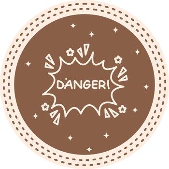 peligro núcleo usuario interfaz marca vector