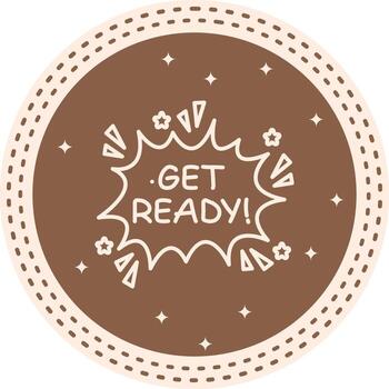 Get Ready Utility Oriented Graphic Symbol vector