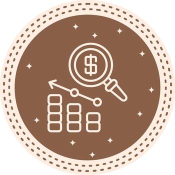 Market Analysis Minimal Web Graphic Form vector