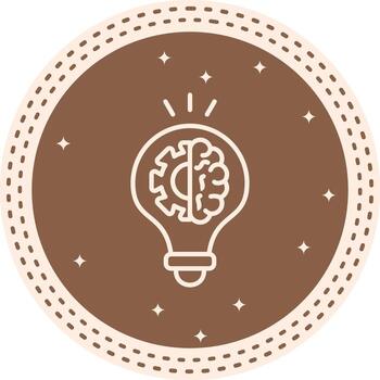 máquina aprendizaje fuerte visual marca símbolo vector