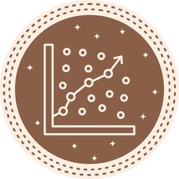 Regression Analysis Stylish User Interface Asset vector