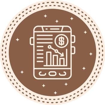 Bar Graph Unique Web Graphic Asset vector