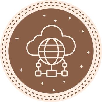 Cloud Computing Strong Visual Branding Symbol vector