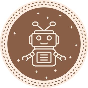 Bot Abstract User Interface Shape vector