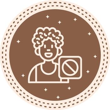 User Ban Clear User Experience Symbol vector