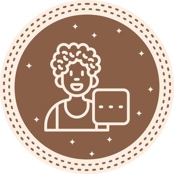 usuario más geométrico ui gráfico diseño vector