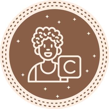 User Copyright Distinctive UX Design Shape vector