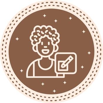 usuario editar equilibrado plano símbolo vector