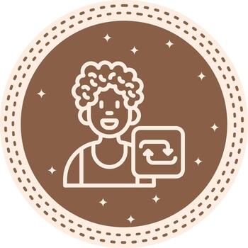 User Repeat Concise UI Layout vector