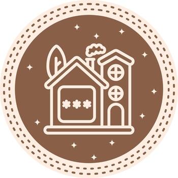 hogar alfiler código distintivo digital gráfico formar vector