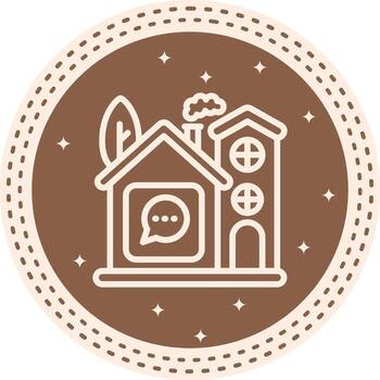 Home Chat Functional UI Graphic Element vector