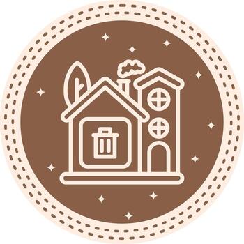 Home Garbage Minimal Web Graphic Form vector