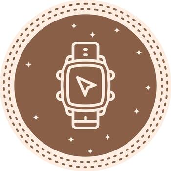 inteligente reloj navegación flecha distinto visual símbolo formar vector