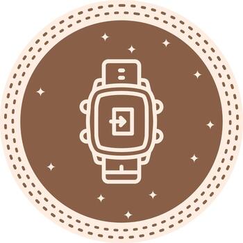 inteligente reloj salida mínimo web gráfico formar vector