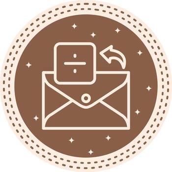 Email Divide Core User Interface Mark vector