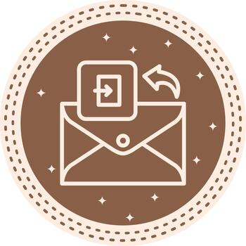 Email Exit Utility Focused Graphic Symbol vector