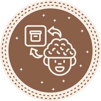 Brain Archive Streamlined Visual Design Layout vector